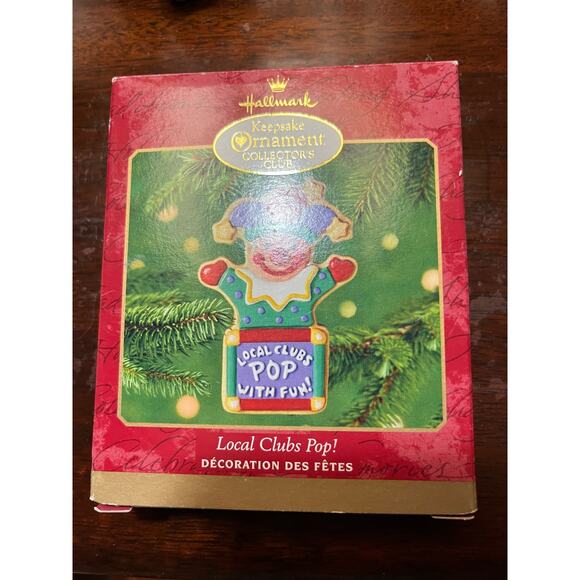2001 Hallmark Keepsake Ornament Collector's Club ornament New in Box - Picture 1 of 4
